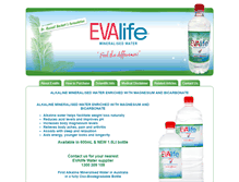 Tablet Screenshot of evalifewater.com